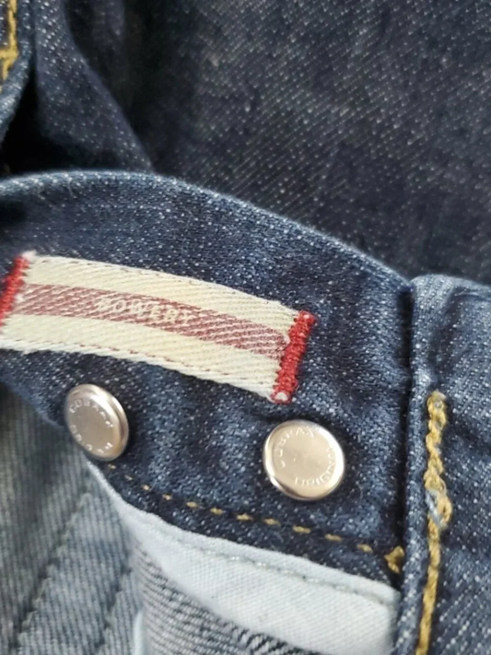 John Varvatos Bowery Jeans Men 28x33 Blue Slim Straight Button Fly Dark Wash USA